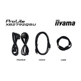 iiyama ProLite XB2792QSU-B1 27" monitor Zwart, HDMI, DisplayPort, 2x USB-A, USB-B, 120 Hz