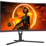 AOC CQ32G3SU/BK 32" Curved Gaming Monitor Zwart/rood, 2x HDMI, 1x DisplayPort, Sound, Curved, 165Hz