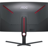 AOC CQ32G3SU/BK 32" Curved Gaming Monitor Zwart/rood, 2x HDMI, 1x DisplayPort, Sound, Curved, 165Hz
