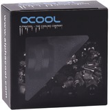 Alphacool Eiszapfen PRO 13 mm HardTube Fitting G1/4 - Deep Black verbinding Zwart (mat)