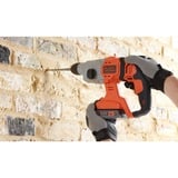 BLACK+DECKER 18V 2.5Ah SDS+ Pneumatische boorhamer BCD900E2K-QW klopboormachine Oranje, 2x 18V 2.5h accu's en oplader inbegrepen + koffer