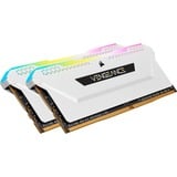 Corsair 32 GB DDR4-3200 Kit werkgeheugen Wit, CMH32GX4M2E3200C16W, Vengeance RGB PRO SL, XMP 2.0