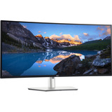 Dell UltraSharp U4025QW 40" 4K UHD Curved UltraWide monitor Zilver, HDMI, DisplayPort, Thunderbolt 4, USB-C, Audio, LAN, 120 Hz
