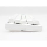 Ducky One 2 Pro Mini White Classic RGB mechanisch gaming toetsenbord Wit, US lay-out (QWERTY), Cherry MX Silent Red, 60%, RGB led, Double-shot PBT, QUACK Mechanics