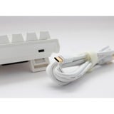 Ducky One 2 Pro Mini White Classic RGB mechanisch gaming toetsenbord Wit, US lay-out (QWERTY), Cherry MX Silent Red, 60%, RGB led, Double-shot PBT, QUACK Mechanics
