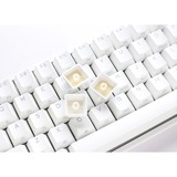 Ducky One 2 Pro Mini White Classic, gaming toetsenbord Wit, US lay-out, Cherry MX Silent Red, RGB led, Double-shot PBT, QUACK Mechanics, 60%