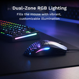 Glorious Model O Eternal gaming muis Zwart, 100 - 12.000 DPI, RGB