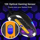 Glorious Model O Eternal gaming muis Zwart, 100 - 12.000 DPI, RGB