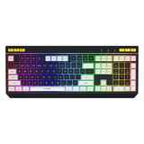 Hator Icefall, gaming toetsenbord Zwart, US lay-out, Membraan, RGB, ABS keycaps