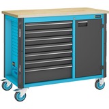 Hazet Werkbank mobiel 179NW-7 gereedschapswagen blauw/zwart