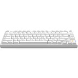 HelloGanss HS75T White, toetsenbord Wit, US lay-out, Gateron Yellow, 75%, RGB leds, PBT Doubleshot keycaps, hot swap, 2,4 GHz / Bluetooth / USB-C