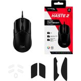 HyperX Pulsefire Haste 2 gaming muis Zwart, 400 - 26.000 dpi, RGB led
