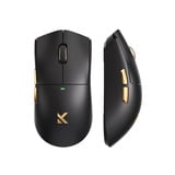 MCHOSE K7 Ultra Lightweight Wireless Gaming Mouse Zwart/goud, RGB, USB / 2.4 GHz, 42.000 DPI