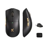 MCHOSE K7 Ultra Lightweight Wireless Gaming Mouse Zwart/goud, RGB, USB / 2.4 GHz, 42.000 DPI