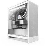 NZXT H7 Flow midi tower behuizing Wit | 2x USB-A | 1x USB-C | Tempered Glass