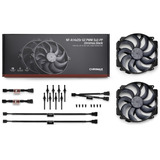 Noctua NF-A14x25r G2 PWM Sx2-PP chromax.black case fans 2 stuks, 140 x 140 x 25 mm