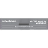 SteelSeries Arctis Nova 3X Wireless over-ear gaming headset Lichtblauw, 2.4 GHz / Bluetooth 5.3, Pc, Xbox Series X|S, Xbox One, Switch