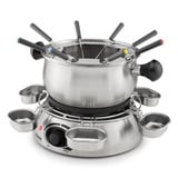Tristar FO-1100 Fondue Roestvrij staal, 8 personen, 1300 W, geschikt voor Olie, Chocolade en Kaas