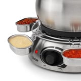Tristar FO-1100 Fondue Roestvrij staal, 8 personen, 1300 W, geschikt voor Olie, Chocolade en Kaas