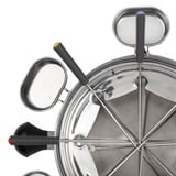 Tristar FO-1100 Fondue Roestvrij staal, 8 personen, 1300 W, geschikt voor Olie, Chocolade en Kaas