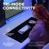 Trust GXT 873 Acira Draadloos mechanisch RGB toetsenbord Wit, US lay-out (QWERTY), Outemu Red, 60%, 2.4 GHz | 2x Bluetooth | USB