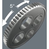 Wera 8000 C Black Edition Zyklop Speed ratel met 1/2" aandrijving Zwart/groen