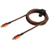 Xtorm Xtreme USB-C PD kabel 100W Oranje/zwart, 1,5 meter