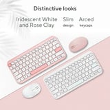 ASUS Marshmallow Keyboard KW100 Crème, US lay-out (QWERTY), Scissor switches, 75%, Bluetooth Low Energy (BLE) 5.0