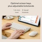 ASUS Marshmallow Keyboard KW100 Crème, US lay-out (QWERTY), Scissor switches, 75%, Bluetooth Low Energy (BLE) 5.0