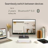 ASUS Marshmallow Keyboard KW100 Crème, US lay-out (QWERTY), Scissor switches, 75%, Bluetooth Low Energy (BLE) 5.0