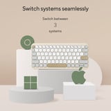 ASUS Marshmallow Keyboard KW100 Crème, US lay-out (QWERTY), Scissor switches, 75%, Bluetooth Low Energy (BLE) 5.0