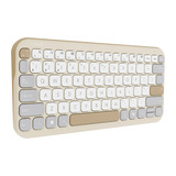 ASUS Marshmallow Keyboard KW100, toetsenbord Crème, US lay-out, Scissor switches, 75%, Bluetooth® Low Energy (BLE) 5.0