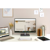 ASUS Marshmallow Keyboard KW100, toetsenbord Crème, US lay-out, Scissor switches, 75%, Bluetooth® Low Energy (BLE) 5.0