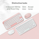 ASUS Marshmallow Keyboard KW100, toetsenbord Crème, US lay-out, Scissor switches, 75%, Bluetooth® Low Energy (BLE) 5.0