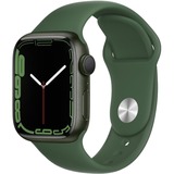 Apple Watch S7 smartwatch Donkergroen/groen, 41mm, sportarmband, aluminium behuizing