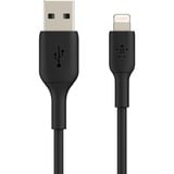 Belkin BOOST CHARGE Lightning/ USB-A kabel Zwart, 15 centimeter, CAA001bt0MBK