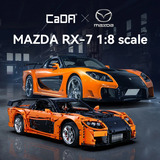 CaDA Mazda RX-7 Constructiespeelgoed C61502W, Schaal 1:8