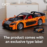 CaDA Mazda RX-7 Constructiespeelgoed C61502W, Schaal 1:8