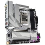 GIGABYTE B650M A ELITE AX ICE socket AM5 moederbord Zilver, RAID, 2.5 Gb-LAN, WLAN, BT, Sound, µATX