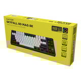 Hator Skyfall MAG Ultima 8K Wireless, gaming toetsenbord Zwart, US lay-out, HATOR Aurum Ice, 80% (TKL), RGB, Double-shot PBT, Hot-swap, 2.4GHz / Bluetooth / USB-C