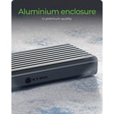 ICY BOX IB-1917M-C32a externe behuizing Zwart, USB 3.2 Gen 2x2 Type-C
