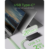 ICY BOX IB-1917M-C32a externe behuizing Zwart, USB 3.2 Gen 2x2 Type-C