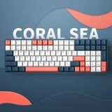 Iqunix F97 Coral Sea Wireless Mechanical Keyboard Donkerblauw, US lay-out (QWERTY), Cherry MX Brown, 96%, RGB leds, Hot-swappable, PBT, 2.4GHz | Bluetooth 5.1 | USB-C