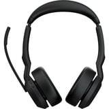 Jabra Evolve2 55, Incl. oplaadstandaard on-ear headset Zwart, Stereo, UC, USB-C, Link380c