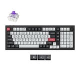 Keychron Q5 HE QMK Wireless Custom Keyboard Zwart, US lay-out (QWERTY), Gateron Double-Rail Magnetic Nebula, 96%, RGB leds, OSA double-shot PBT, hot swap, Knob, 2.4GHz | Bluetooth 5.1 | USB-C