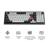 Keychron Q5 HE QMK Wireless Custom Keyboard Zwart, US lay-out (QWERTY), Gateron Double-Rail Magnetic Nebula, 96%, RGB leds, OSA double-shot PBT, hot swap, Knob, 2.4GHz | Bluetooth 5.1 | USB-C