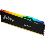 Kingston FURY 16 GB DDR5-5600 werkgeheugen Zwart, KF556C40BBA-16, Beast RGB, XMP
