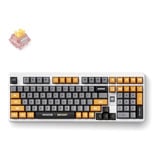 MCHOSE x Unbox Therapy - UT98 Mechanical Keyboard 100%, Retro Therapy, Silent Peach V3 Switch, RGB, Hot swap, 2.4 GHz | USB-C | Bluetooth