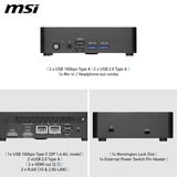 MSI Cubi NUC TWG S-013EU pc-systeem Zwart | N150 | Intel Graphics | 8 GB | 128 GB SSD
