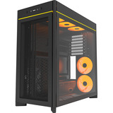 Montech HS01 PRO midi tower behuizing Zwart | 2x USB-A | 1x USB-C | RGB | Window